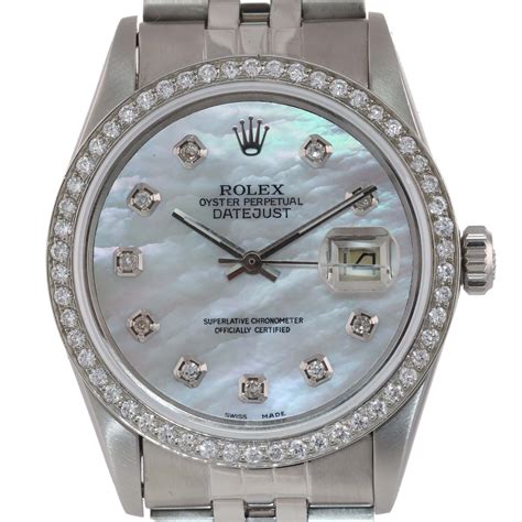 rolex 36mm princess cut bezel|Rolex 36mm datejust with diamonds.